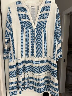 THML blue and white dress size Large